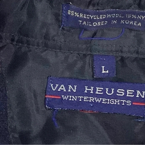 Vintage Van Huesen wool plaid button front flannel - Picture 4 of 4